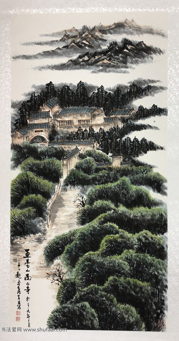 傅春林山水画二张