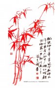 湘江流霞图 潘主兰书画作品